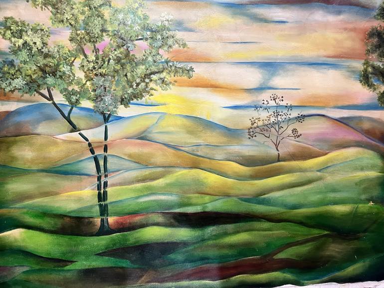 Original Surrealism Landscape Painting by Arti Shashi