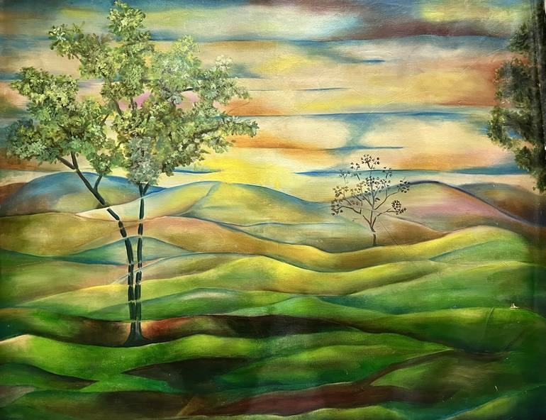 Original Surrealism Landscape Painting by Arti Shashi