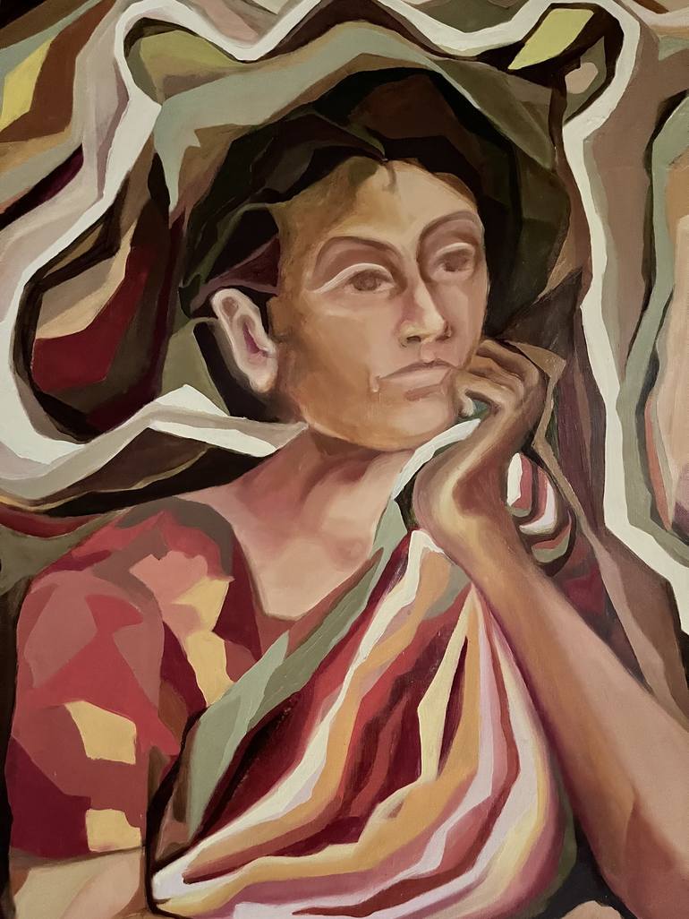 Original Abstract Women Painting by Arti Shashi