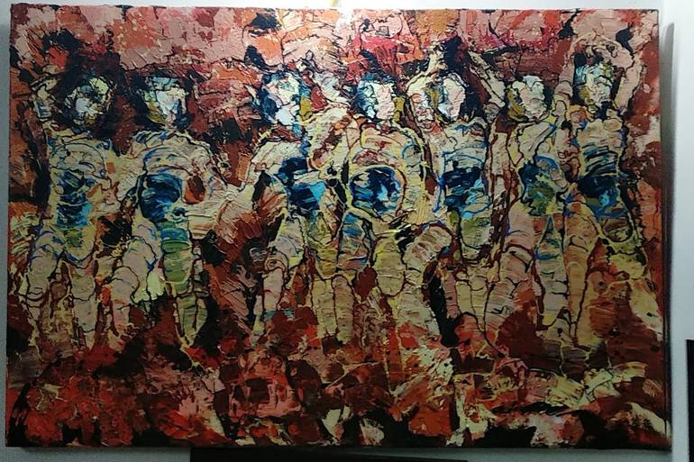 Original Abstract People Painting by Arti Shashi