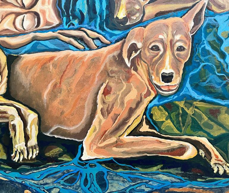 Original Dogs Painting by Arti Shashi