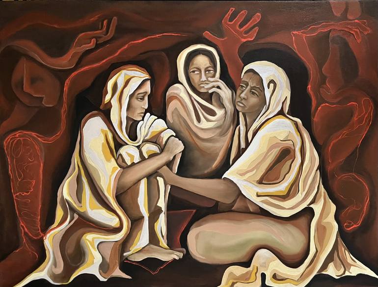 Original Expressionism People Paintings by Arti Shashi