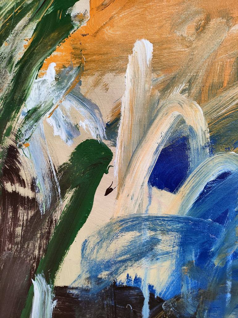 Original Abstract Expressionism Abstract Painting by Emily Starck