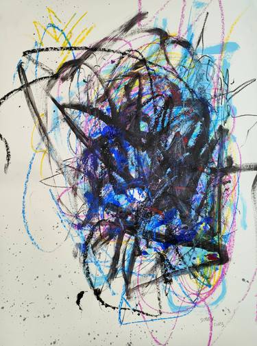 Original Abstract Expressionism Abstract Paintings by Emily Starck