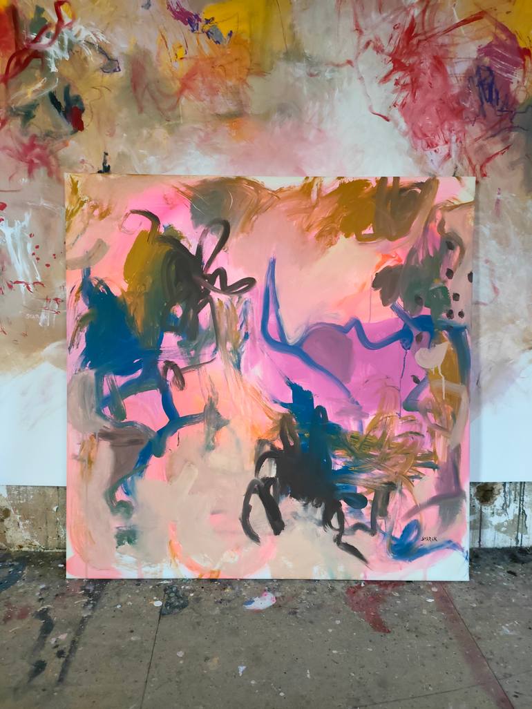 Original Abstract Expressionism Abstract Painting by Emily Starck