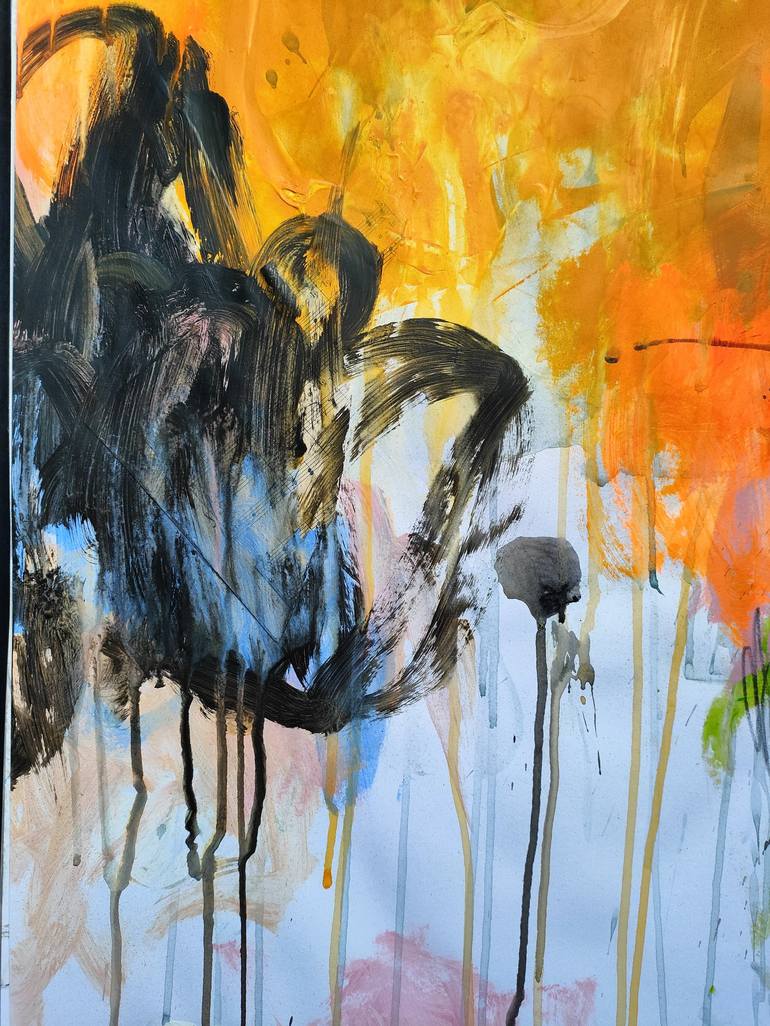 Original Abstract Expressionism Abstract Painting by Emily STARCK