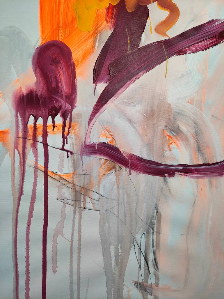 Original Abstract Expressionism Music Painting by Emily Starck