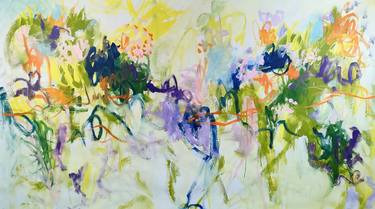 Original Abstract Expressionism Garden Paintings by Emily STARCK