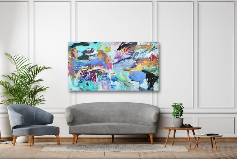 Original Abstract Expressionism Seascape Painting by Emily STARCK