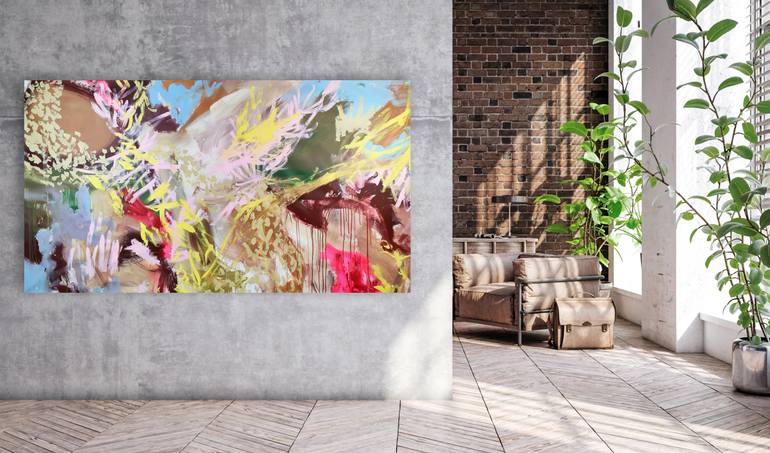 Original Abstract Expressionism Abstract Painting by Emily Starck