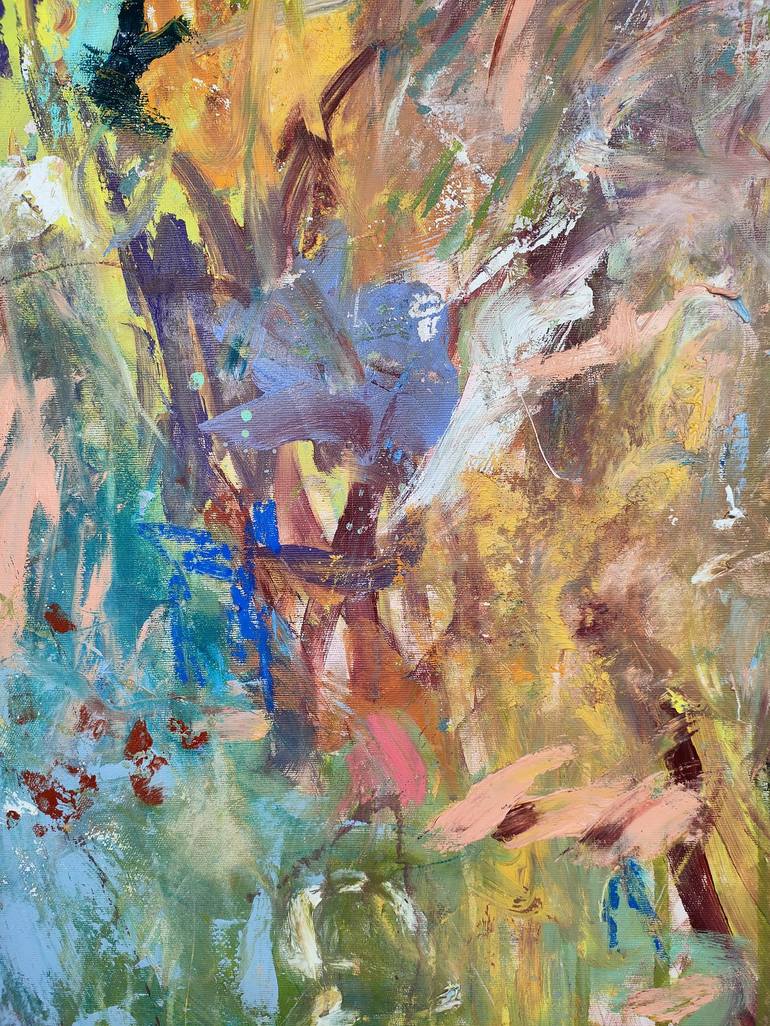 Original Abstract Floral Painting by Emily Starck