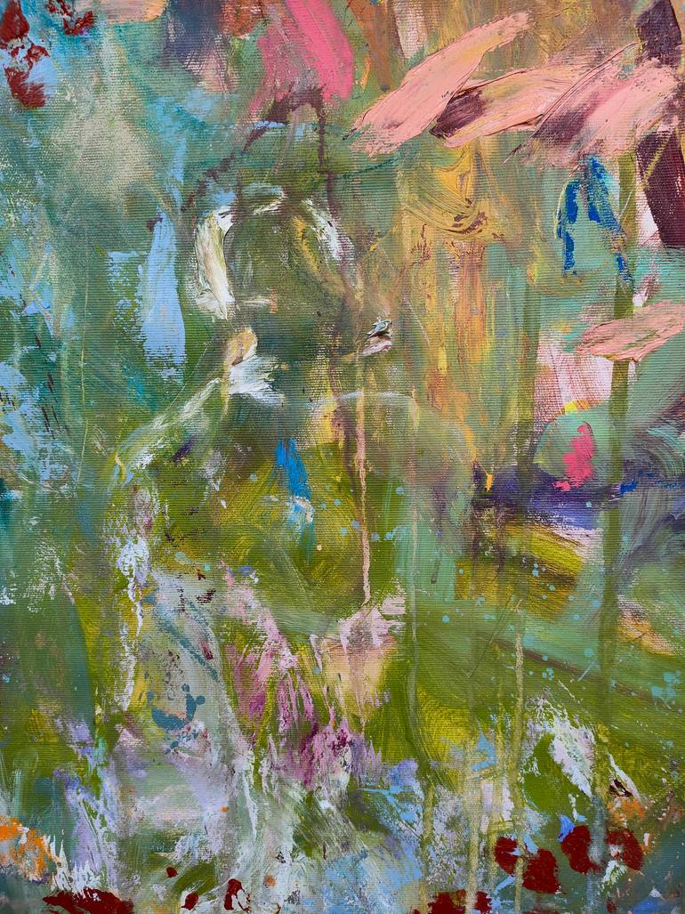 Original Abstract Floral Painting by Emily Starck