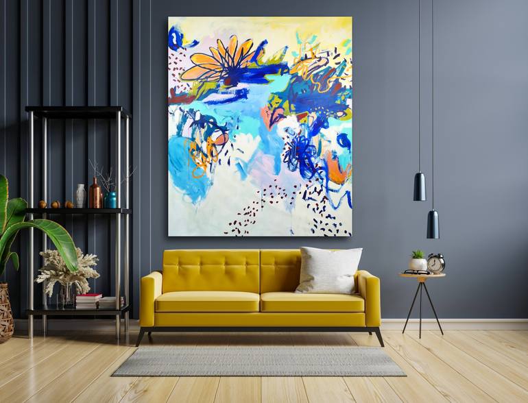 Original Abstract Expressionism Botanic Painting by Emily STARCK