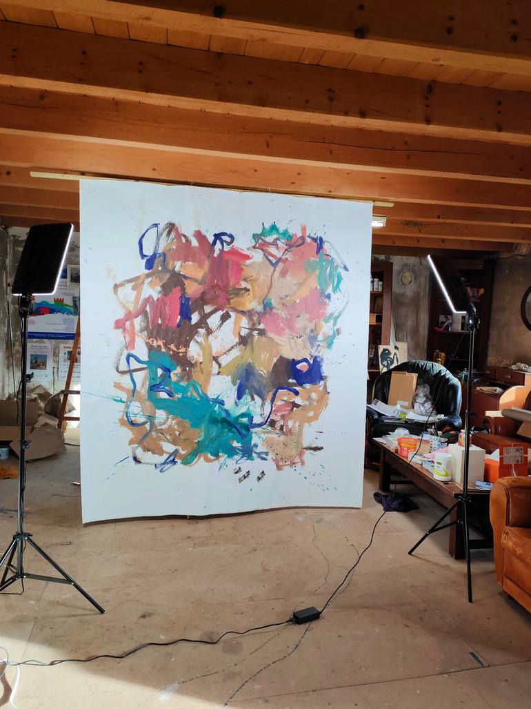 Original Abstract Expressionism Abstract Painting by Emily Starck