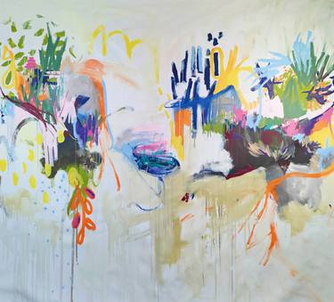 Original Abstract Expressionism Garden Paintings by Emily STARCK