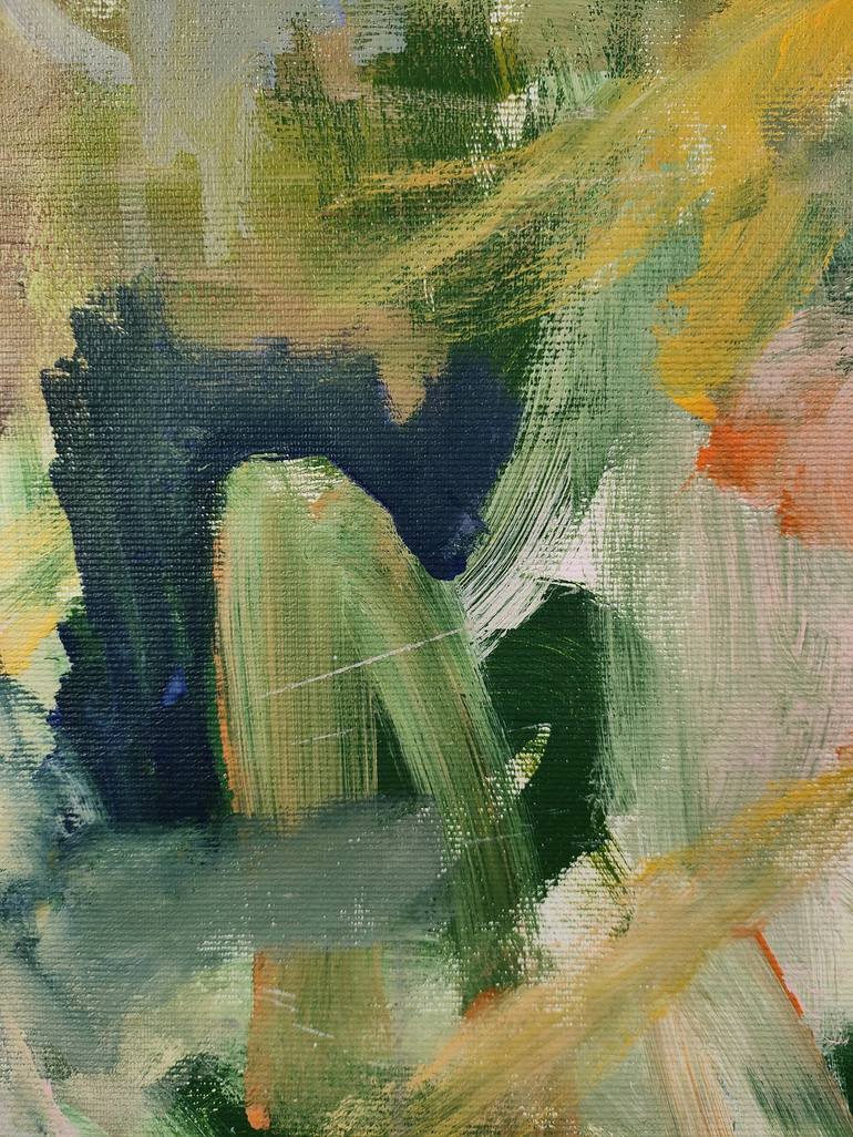 Original Abstract Expressionism Garden Painting by Emily STARCK