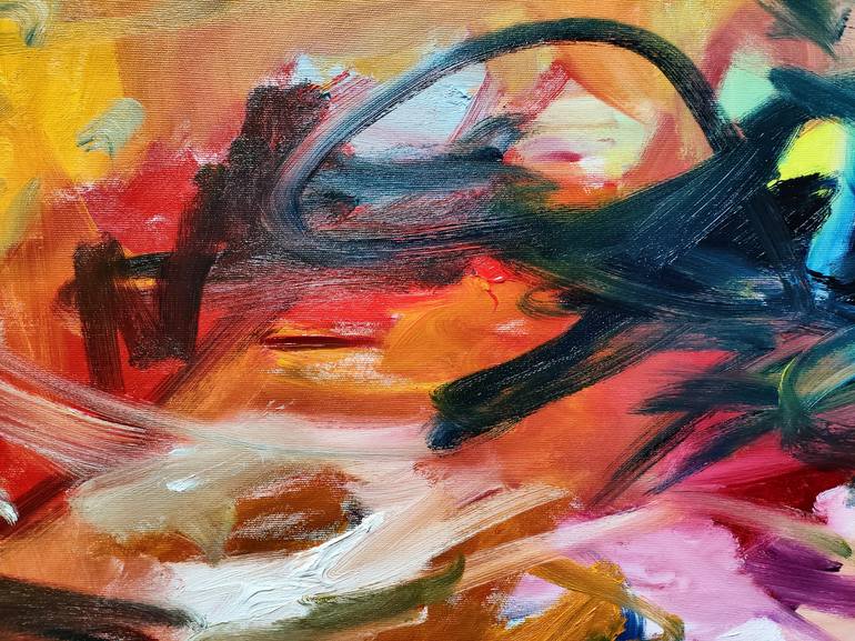 Original Abstract Expressionism Abstract Painting by Emily STARCK