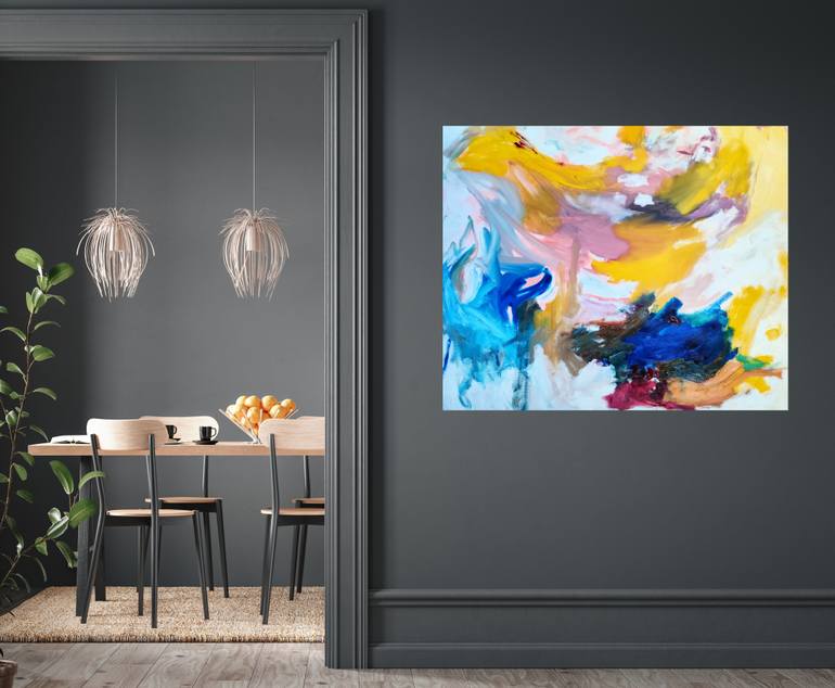 Original Abstract Expressionism Abstract Painting by Emily Starck