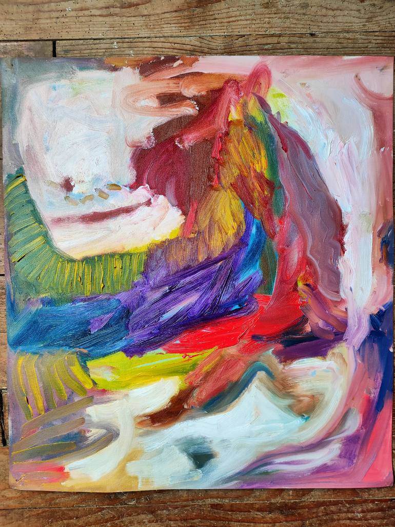 Original Abstract Expressionism Abstract Painting by Emily Starck