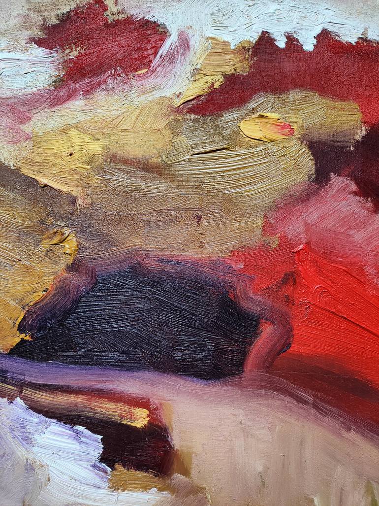 Original Abstract Expressionism Abstract Painting by Emily Starck