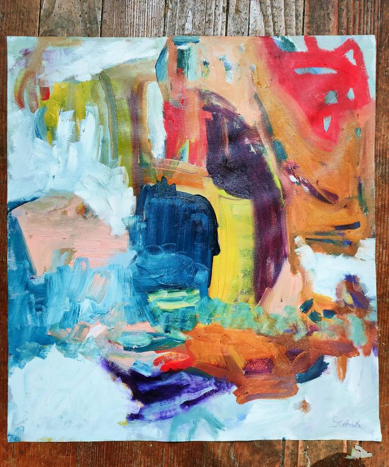 Original Abstract Expressionism Abstract Painting by Emily STARCK