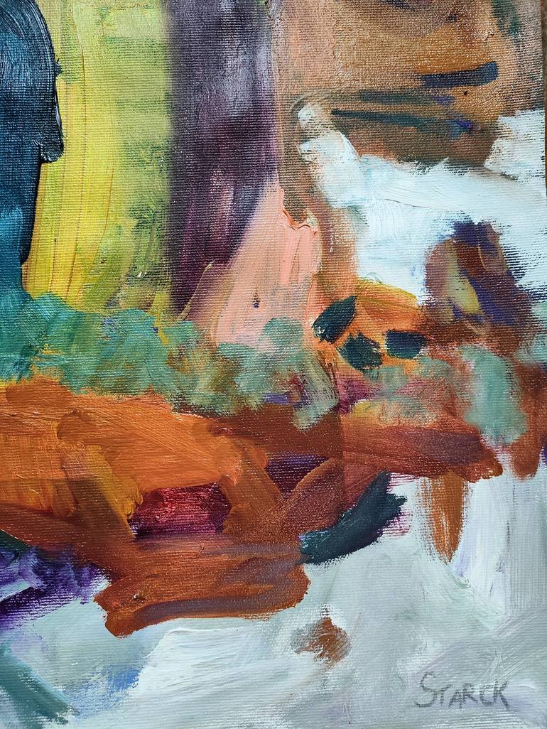 Original Abstract Expressionism Abstract Painting by Emily STARCK