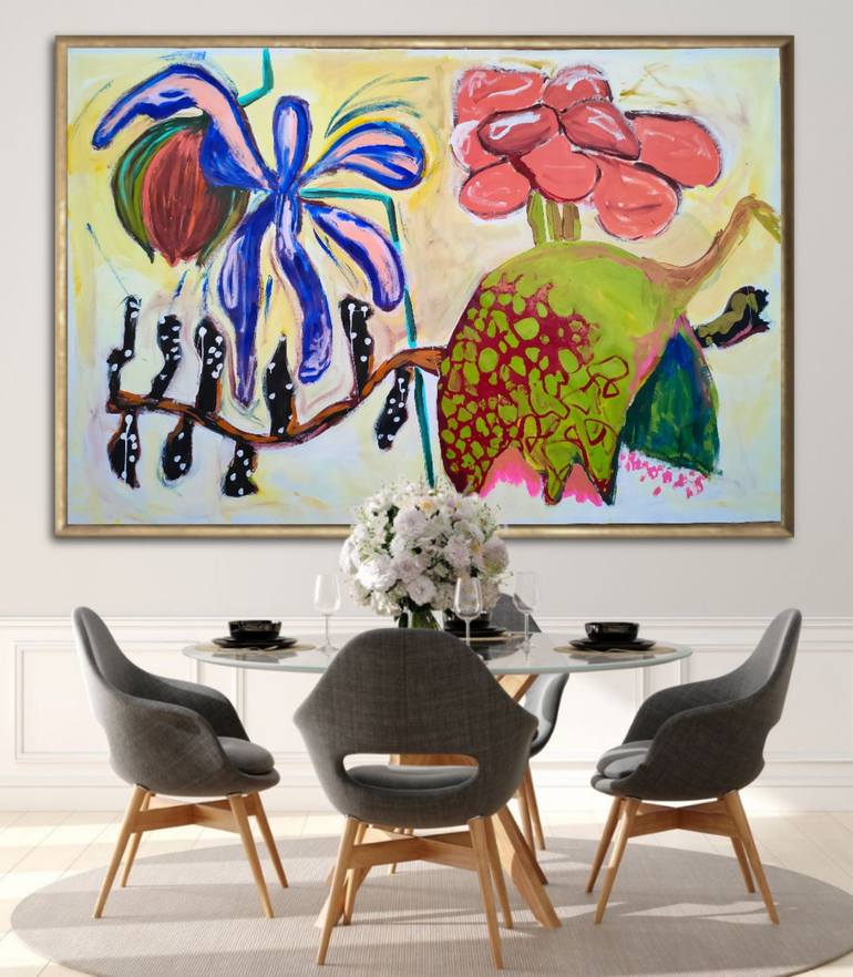 Original Contemporary Floral Painting by Emily STARCK