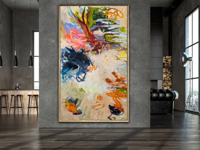 Original Abstract Expressionism Abstract Painting by Emily Starck