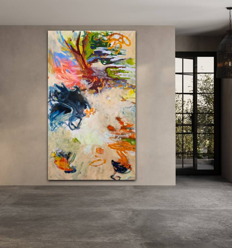 Original Abstract Expressionism Abstract Painting by Emily Starck