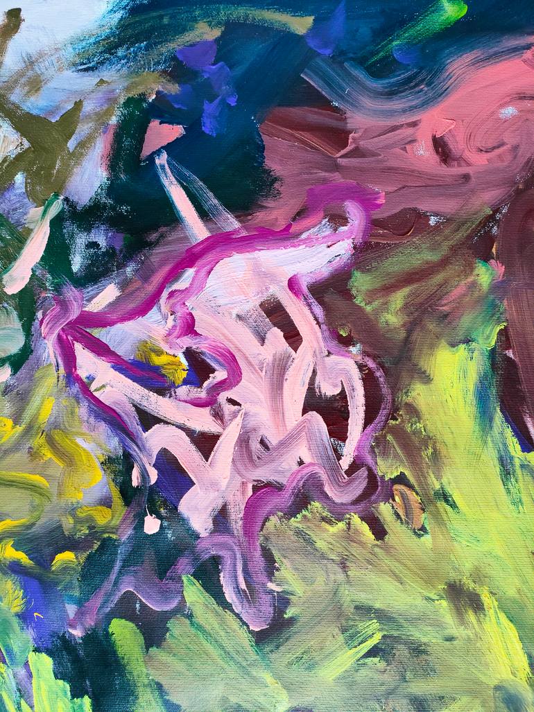 Original Abstract Expressionism Abstract Painting by Emily Starck