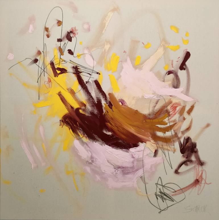Original Abstract Expressionism Abstract Paintings by Emily Starck