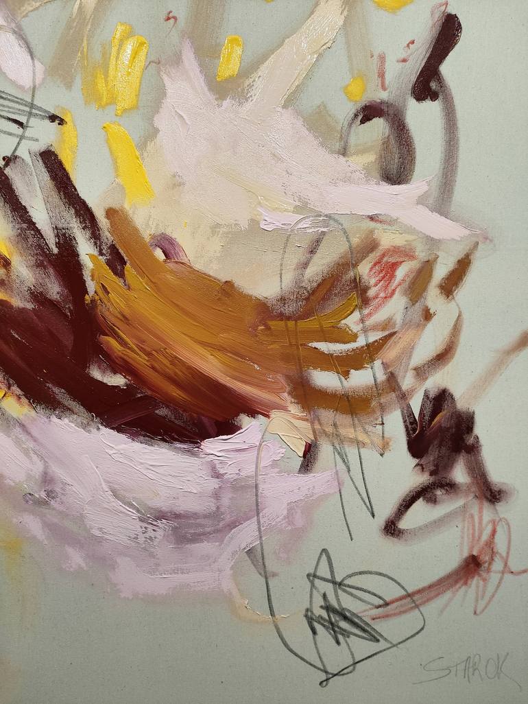 Original Abstract Expressionism Abstract Painting by Emily Starck