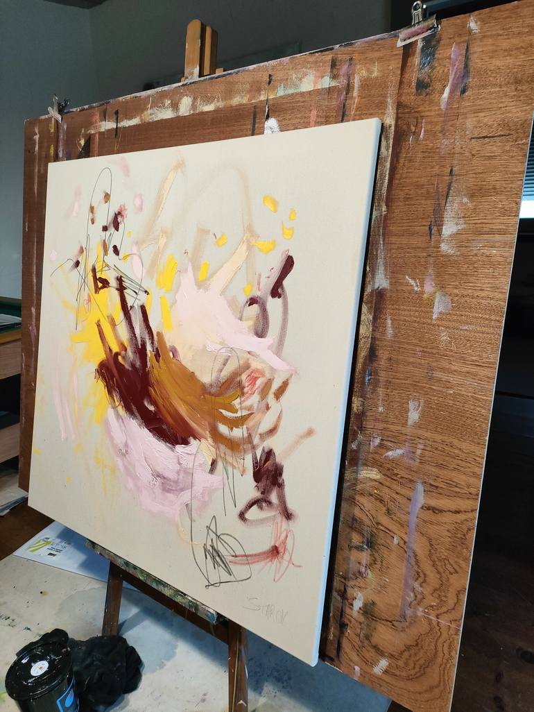 Original Abstract Expressionism Abstract Painting by Emily Starck