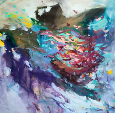 Original Abstract Expressionism Abstract Paintings by Emily Starck