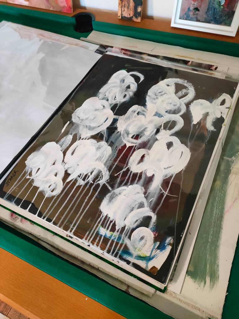 Original Abstract Expressionism Abstract Painting by Emily Starck