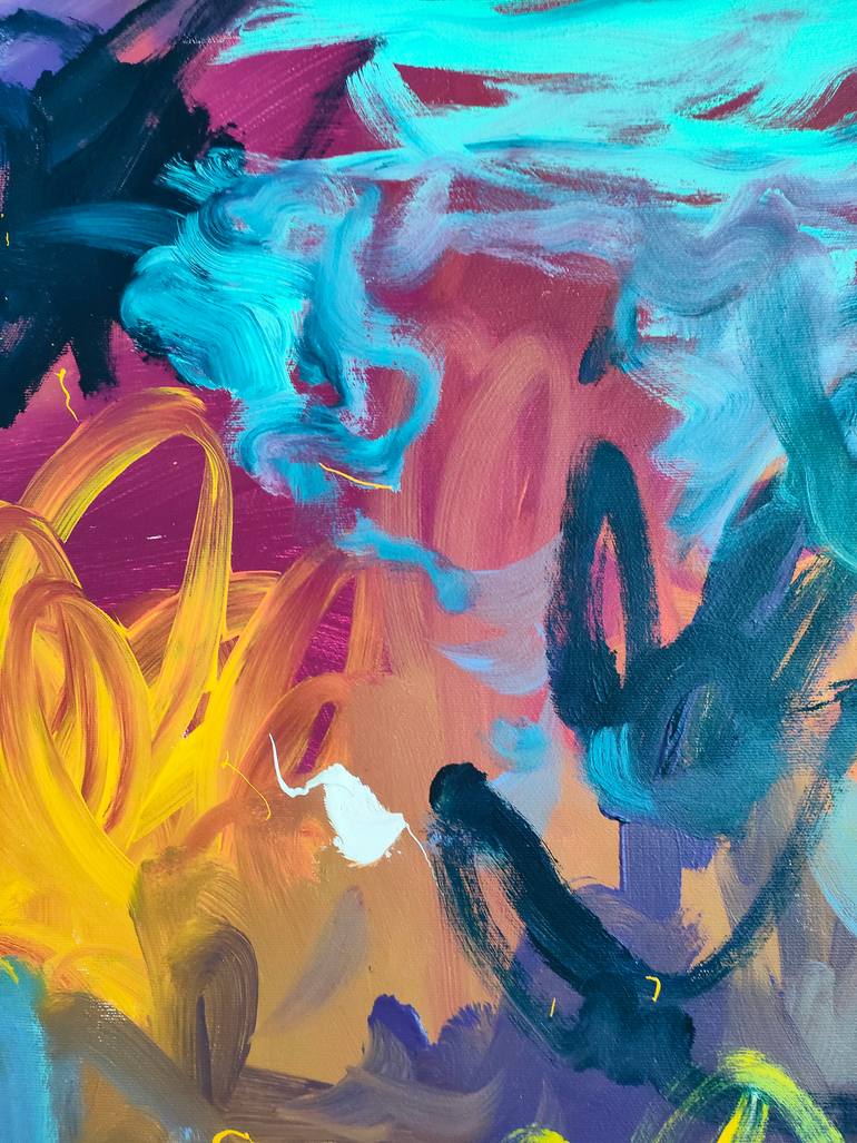 Original Abstract Expressionism Abstract Painting by Emily Starck