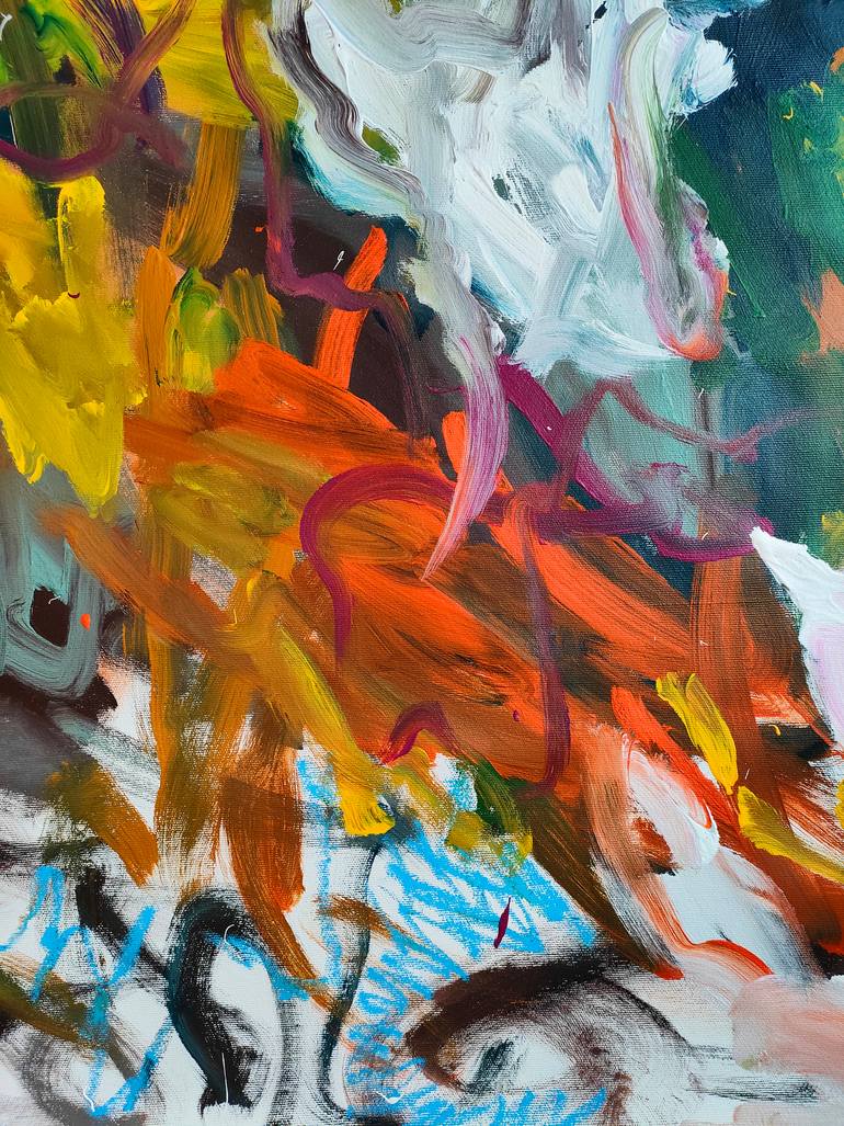 Original Abstract Expressionism Abstract Painting by Emily Starck