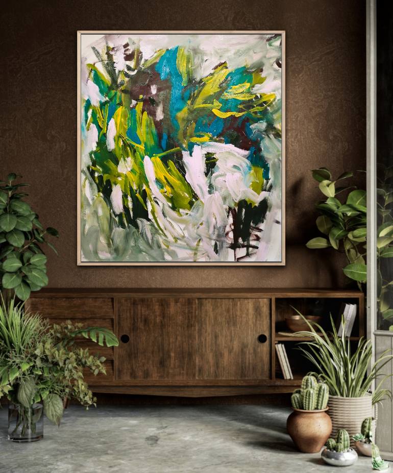 Original Algorithmic Abstract Painting by Emily Starck