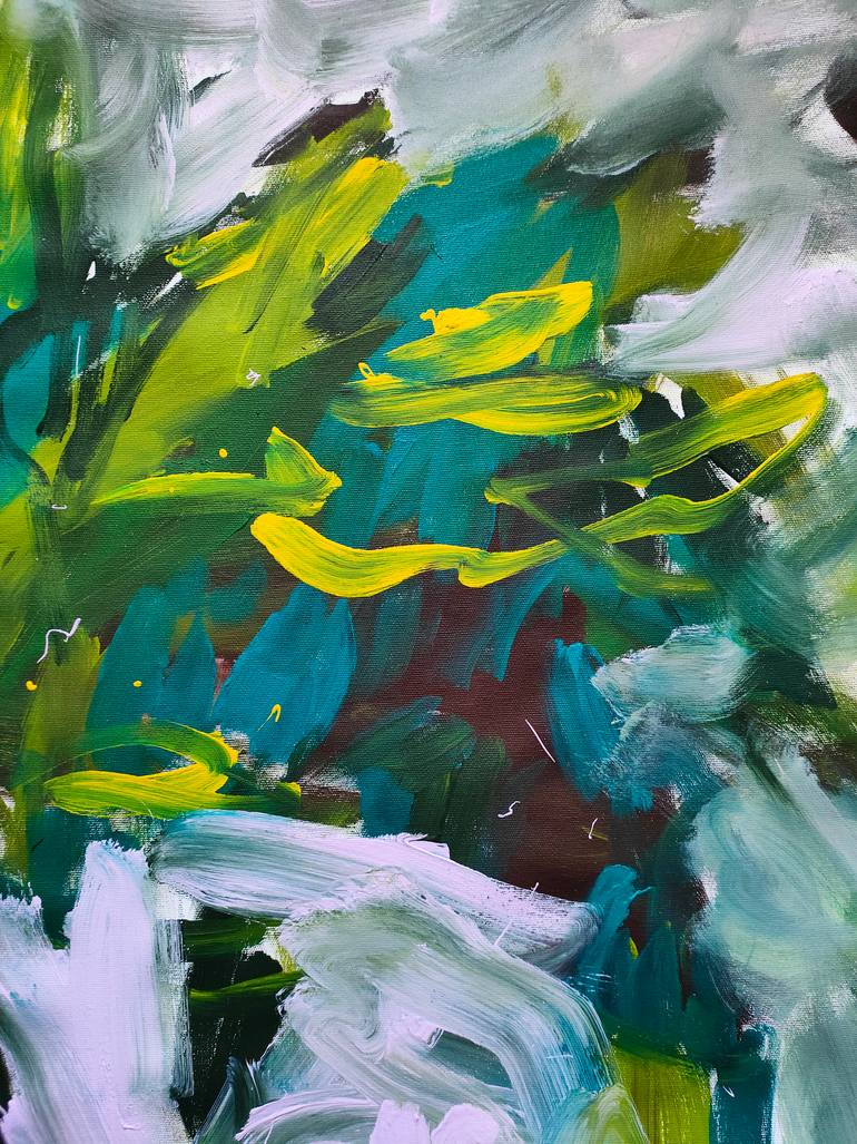 Original Algorithmic Abstract Painting by Emily Starck