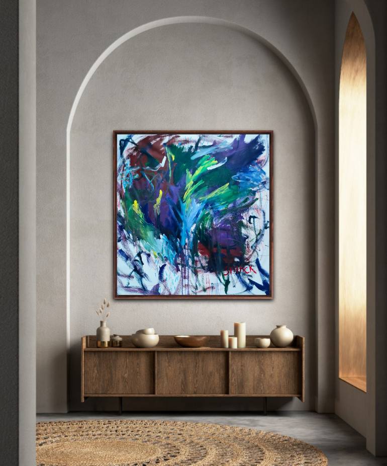 Original Abstract Expressionism Abstract Painting by Emily Starck