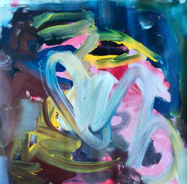 Original Abstract Expressionism Abstract Painting by Emily Starck