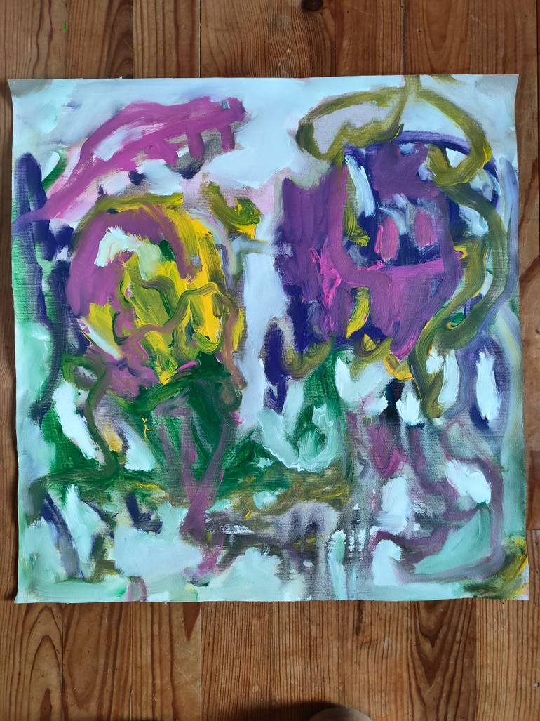 Original Abstract Expressionism Abstract Painting by Emily Starck