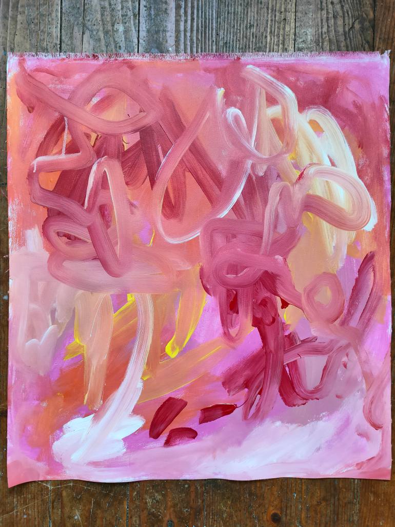 Original Abstract Expressionism Abstract Painting by Emily Starck