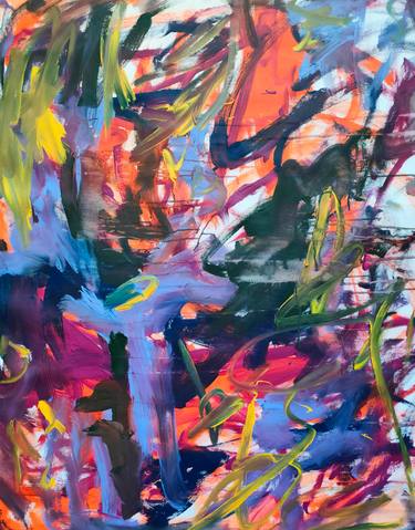 Original Abstract Expressionism Abstract Painting by Emily Starck