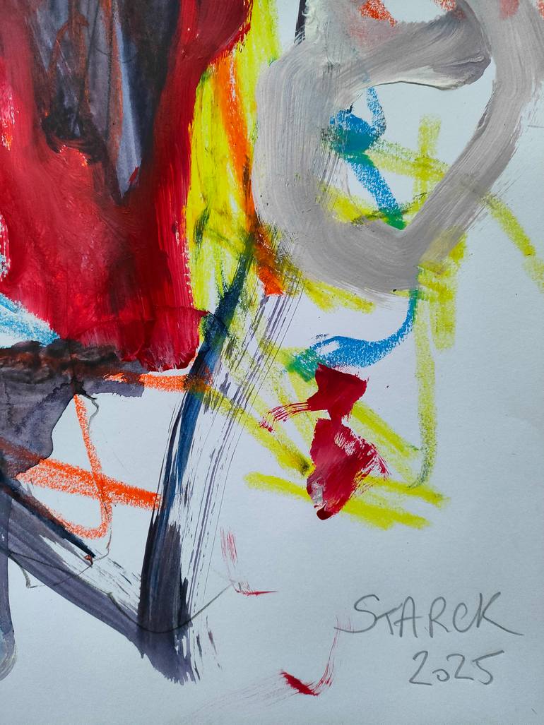 Original Abstract Expressionism Abstract Painting by Emily Starck