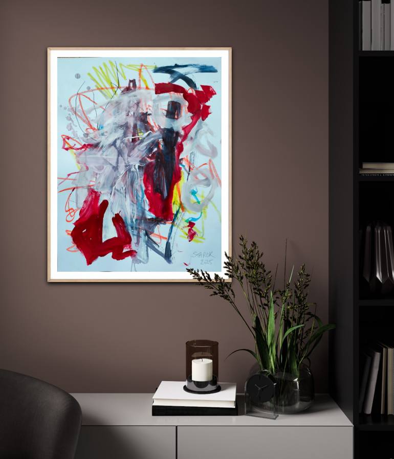 Original Abstract Expressionism Abstract Painting by Emily Starck