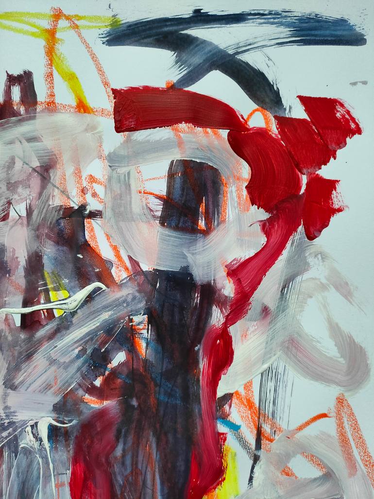 Original Abstract Expressionism Abstract Painting by Emily Starck