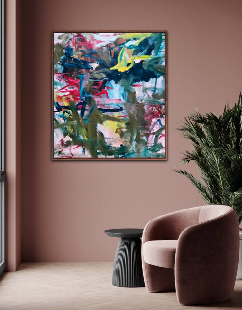 Original Abstract Expressionism Abstract Painting by Emily Starck