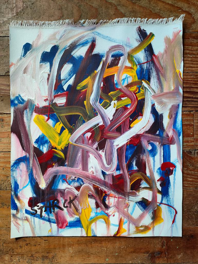 Original Abstract Expressionism Abstract Painting by Emily Starck