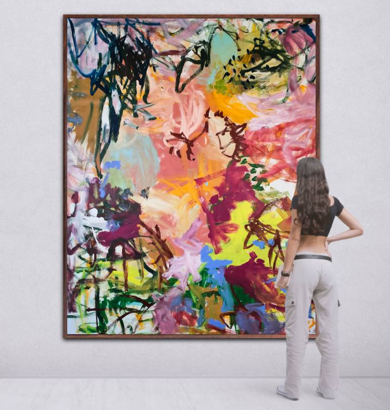 Original Abstract Expressionism Abstract Painting by Emily Starck